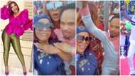 Beautiful Nigerian actress Empress Njamah 'plays' with Odumeje at event in epic throwback video, fans react