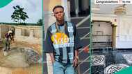 Young Nigerian man builds house, flaunts beautiful interior in viral video, many react