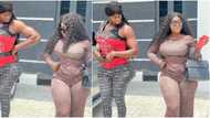 Battle of curves: Zicsaloma's 'Angelica' competes with naturally-endowed Destiny Etiko in hilarious photos