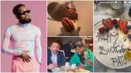 "World best": Obi Cubana, Poco Lee, celebs react as Patoranking shares birthday moments with cakes in the UK