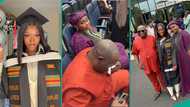 Nigerian lady’s parents shed tears as she graduates from University in America, her reaction trends