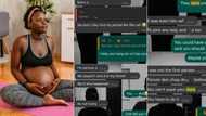 Chats leak as lady gets pregnant after playing crazy truth-or-dare game with man at party