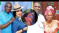 K1's wife Emmanuella outrightly rejects portrait presented to her by fan at mum-in-law’s burial, blows hot