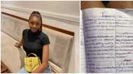 For a fine girl, I have very ugly handwriting: Nigerian lady shares photo of her note that challenges people