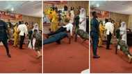 "I enjoyed it": Cute wedding video shows soldier groom and his pals doing over 26 press-ups for the bride