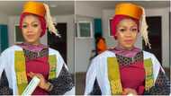 Stunning Nigerian lady bags first class degree in accounting, many celebrate her as cute photos light up the net