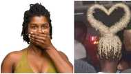 "Love in the hair": Viral photo of lady's hairstyle leaves internet users amused