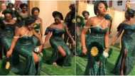 Reactions trail heartwarming video as adorable bridal train "scatters" dance floor at wedding ceremony