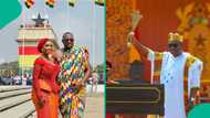 John Dumelo, wife slay in vibrant Kente outfit at President John Mahama of Ghana’s inauguration