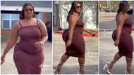 "I'm not sorry": Curvy lady with massive shape catwalks on road in heels, her video trends on TikTok