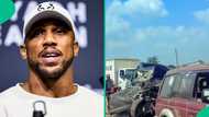 Anthony Joshua: Video shows moment towing vehicle arrived to take out ill-fated car from road