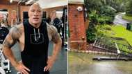 Not my finest hour: Dwayne The Rock says as he rips his faulty front gate open