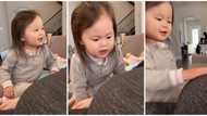 Say sorry to mummy; Little girl tells her unborn baby brother kicking in pregnant mum's tummy in cute video