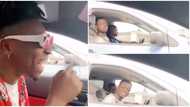 Lagos resident left astounded after sighting Mayorkun during traffic light stop (video)