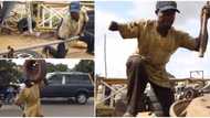 Nigerian vulcanizer with one hand who has 3 shops, 2 wives and 9 children shares his story in video