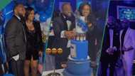 Davido cuts giant cake with Chioma at 31st birthday party in Atlanta, Mayorkun, others present