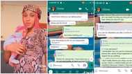 "Stop disturbing my life": Single mum cries out as her Nigerian boyfriend denies her pregnancy, chats surface