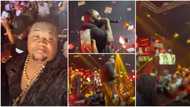 Rick Ross in Lagos: Cubana Chiefpriest makes it rain cash on American rapper, Nigerians rush to pick money