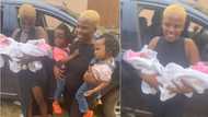 "My second set of twins": Excited Nigerian mother flaunts her children in viral video, people react