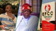 Siraheem Okoya follows parents to visit President Tinubu, Nigerians recall EFCC saga: "Levels dey"