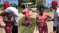 "Her mum doesn't want us to communicate": Dad sneaks to see daughter at baby mama's house, hugs her tightly in video