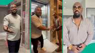 MC Mbakara shares video of elevator encounter with Jim Iyke, criticises actor: “Feeling like God”