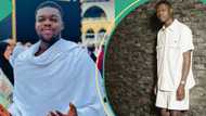 Cute Abiola mourns Mohbad one month after singer's death, fans react: “So fast”