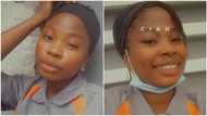 I know I won't be a cleaner forever - Nigerian lady shares photos of herself in work uniform, many react