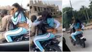 Bobrisky seen trying to hide face after being spotted riding on okada in Lagos, he reacts