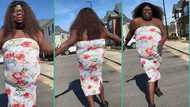 "I'm the grand prize": Man in gown flaunts rare body shape, turns around in video, people react