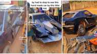 "Obi Cubana needs to see this": Nigerian boy builds sports car himself, drives it on Edo road, video trends