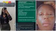 "It hurts": Reactions as young lady shares WhatsApp message boyfriend sent which broke her