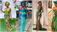 Asoebi fashion: Go green in style like these 15 fashionistas in different shades