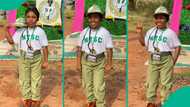 Smallish NYSC lady trends on social media after sharing photos from Orientation camp