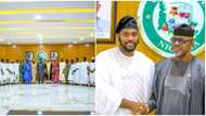 Ogun 10th Assembly: 26-year-old Kashamu's son inaugurated, becomes youngest lawmaker, meets Gov Abiodun