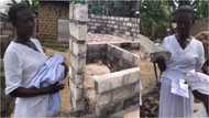 Woman who was abandoned by her lover after she give birth to triplets smiles again, set to get new house