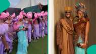 Prudent Gabriel's wedding hosts over 200 asoebi ladies, their gorgeous outfits trend: "They all ate"