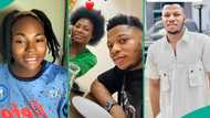 Lady who married man she met at Peter Obi's rally welcomes baby, netizens react to their viral video