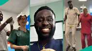 UK-based Nigerian doctor and his Oyinbo colleagues dance to Yoruba song in viral video, many react