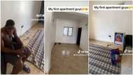 "Stop sleeping on cold tiles": Young man rents house, moves in without furniture & uses blanket as bed