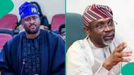 Video of Desmond Elliot begging Femi Gbajabiamila on his knees triggers reactions