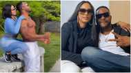 Bolanle Ninalowo and beautiful wife get lovey-dovey, tension fans with adorable post-workout video
