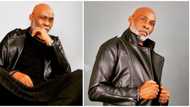 Nollywood star RMD wows fans with dapper all-black leather look in new photos