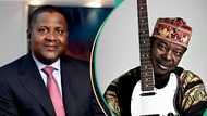 Video of King Sunny Ade and Dangote greeting each other at event leaves many talking online