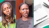 Lady cries out in tears after seeing name of her best friend's fiancé, video stirs emotions