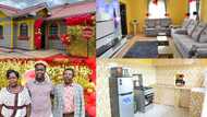 You're the reason for my successes: Young man says as he gifts parents fully furnished bungalow in cute photos