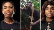 GUS: Chidinma ready to fight as she and 2 other female warriors accuse Omoya of peeping at them while bathing