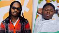 Video as Naira Marley gets emotional, vibes to Mohbad's song: "He open mouth like roasted goat"