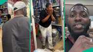 Man who has been away for 4 years visits sister at her shop to see her reaction, video melts hearts