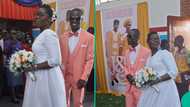 Video of Deeper Life wedding reception trends as bride’s dress triggers reactions: “So confusing”